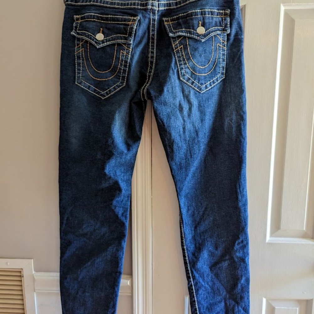 True Religion Rocco Pocket Flap Big T Stitch Relaxed Skinny 34 x 32